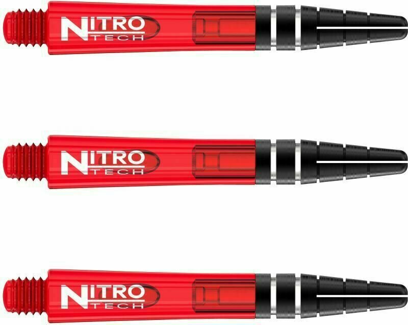 Дартс съвети Red Dragon Nitrotech Red short Shafts Red 3,6 cm Дартс съвети