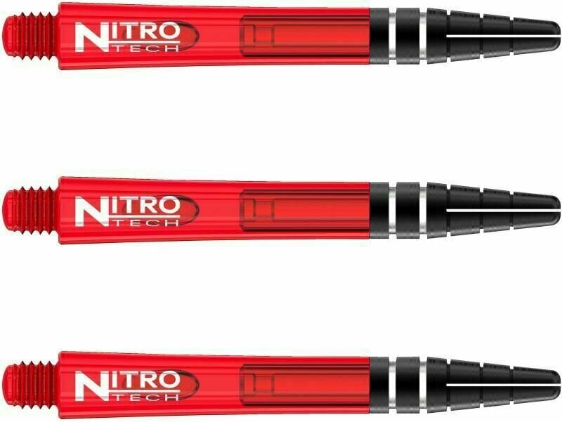 Násadky na šípky Red Dragon Nitrotech Red Medium Shafts Red 4,2 cm Násadky na šípky