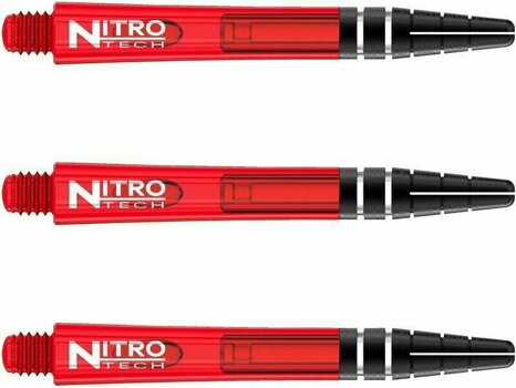 Дартс съвети Red Dragon Nitrotech Red Medium Shafts Red 4,2 cm Дартс съвети - 1