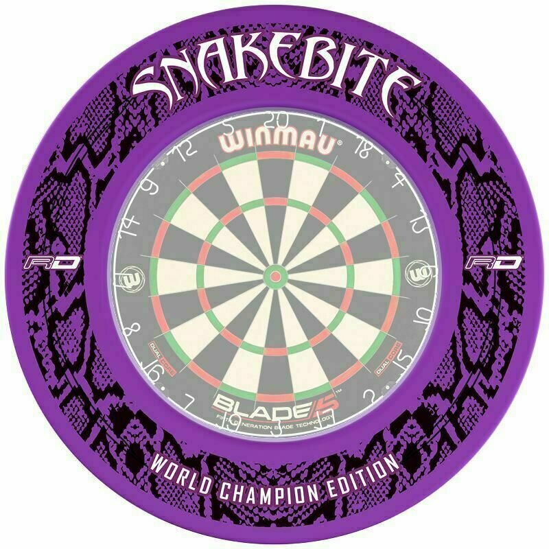 Akcesoria do darta Red Dragon Snakebite World Champion 2020 Dartboard Surround - Purple Akcesoria do darta