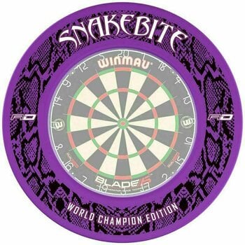 Accessoires voor darts Red Dragon Snakebite World Champion 2020 Dartboard Surround - Purple Accessoires voor darts - 1
