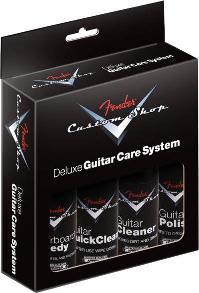 Produit de nettoyage et entretien pour guitares Fender Custom Shop Deluxe GuitarCare System
