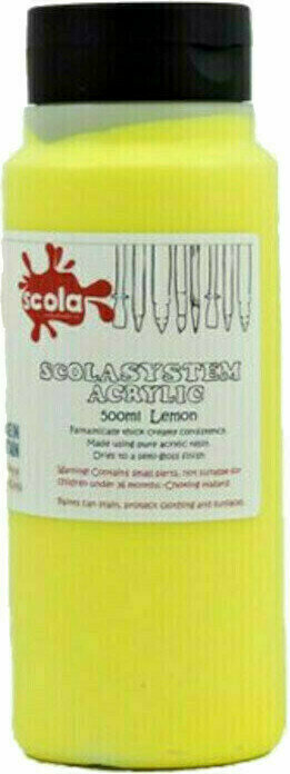 Acrylic Paint Scola Acrylic Paint Acrylic Paint Lemon 500 ml 1 pc