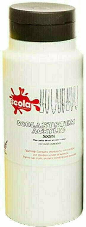 Acrylfarbe Scola Acrylfarbe 500 ml Titanium White
