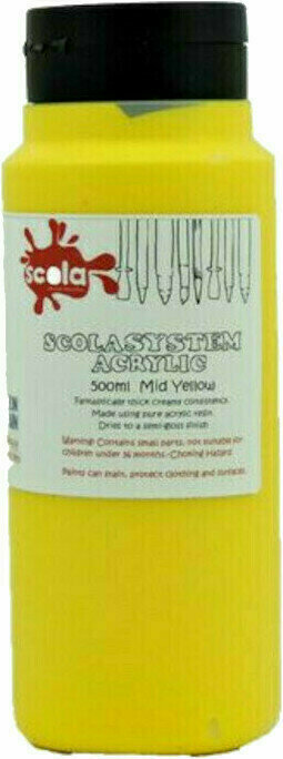 Acrylfarbe Scola ACRS500-21 Acrylfarbe Mid Yellow 500 ml 1 stk