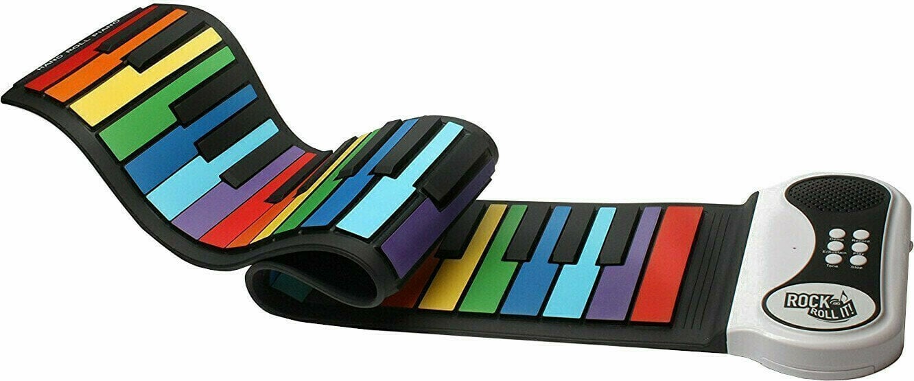 Dětské klávesy / Dětský keyboard Mukikim Rock and Roll It Rainbow Piano Rainbow