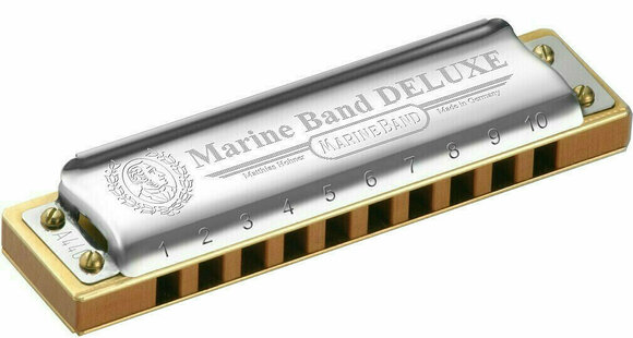 Harmonijki ustne diatoniczne Hohner Marine Band Deluxe A-major - 1