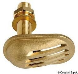 Osculati Cast brass thru hull scoop strainer
