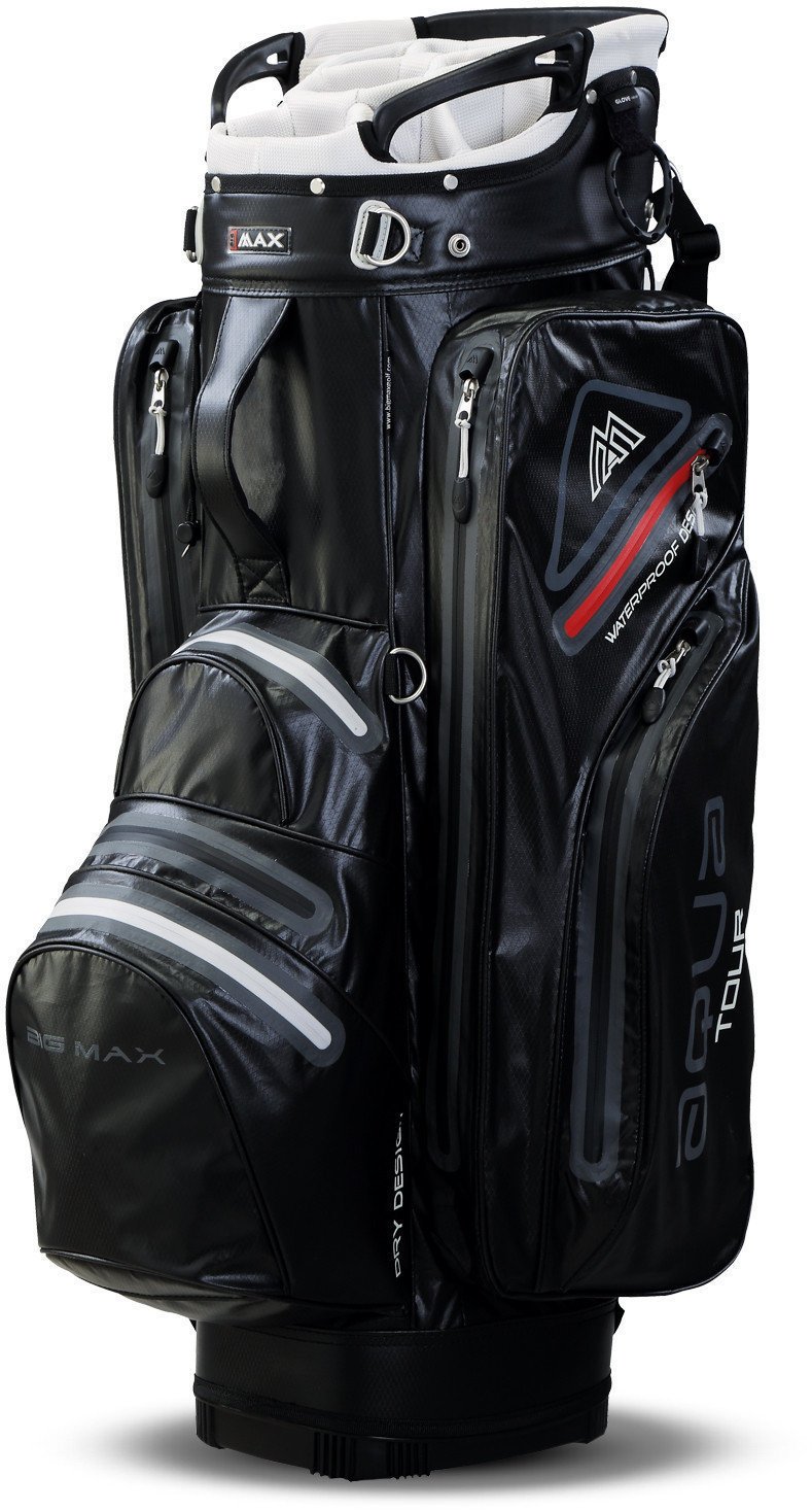 Golf torba Cart Bag Big Max Aqu Black/Silver Cart Bag