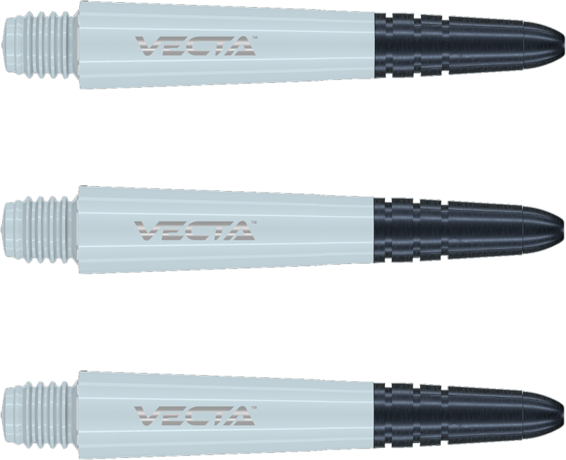 Tije darts Winmau Vecta Short Shaft White 3,4 cm Tije darts