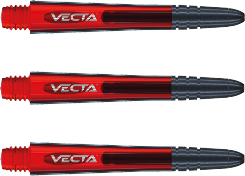 Tije darts Winmau Vecta Medium Shaft Red 4 cm Tije darts