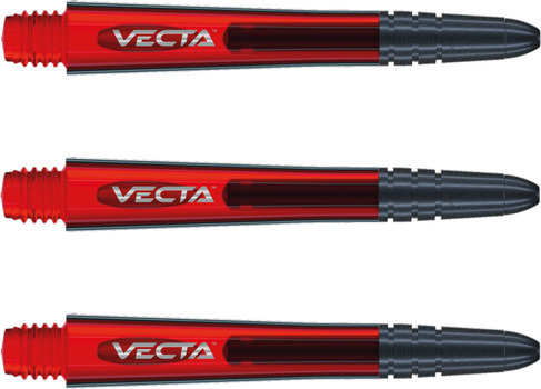 Tije darts Winmau Vecta Medium Shaft Red 4 cm Tije darts - 1