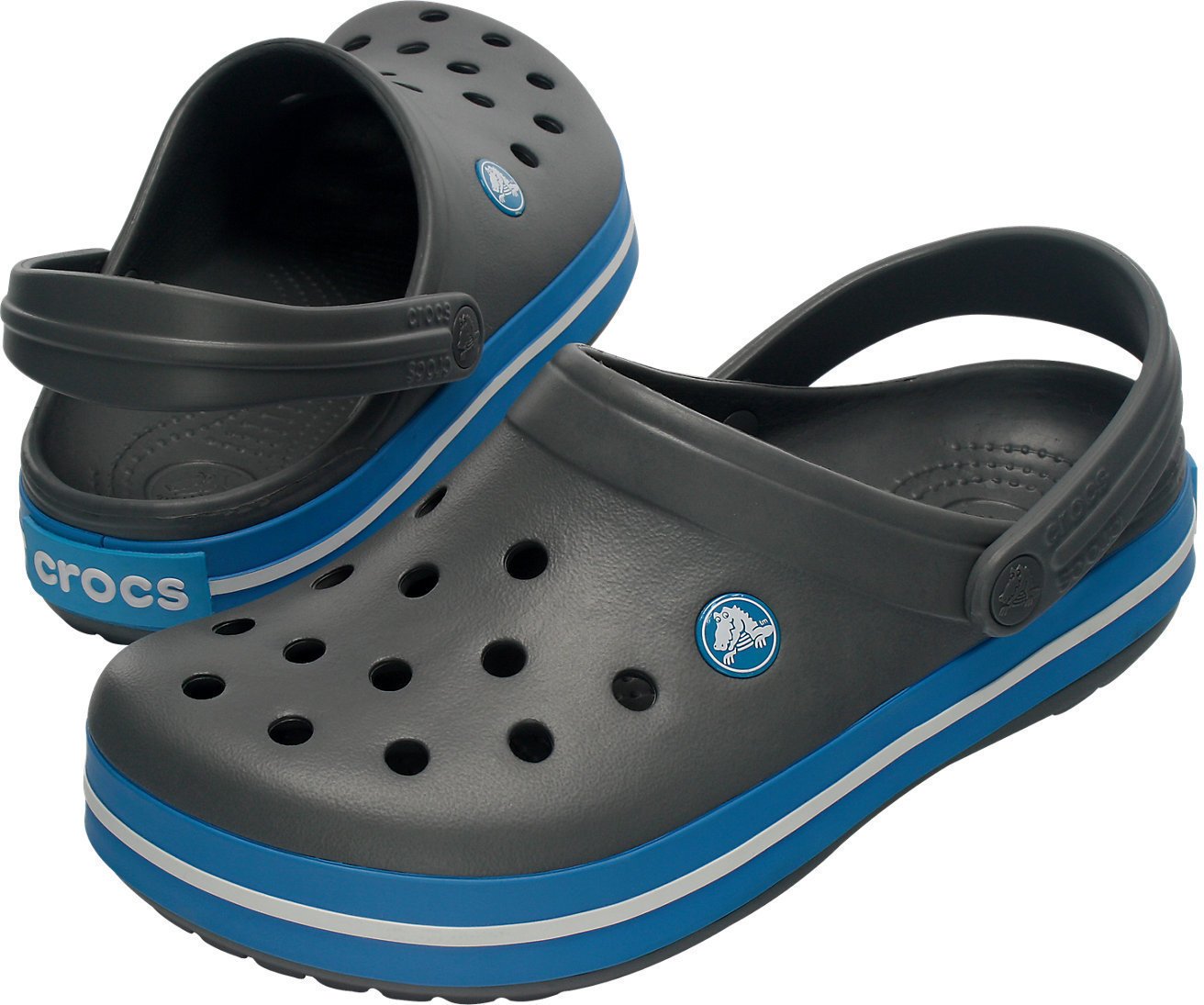 Unisex Schuhe Crocs Crocband Clog Charcoal/Ocean 43-44
