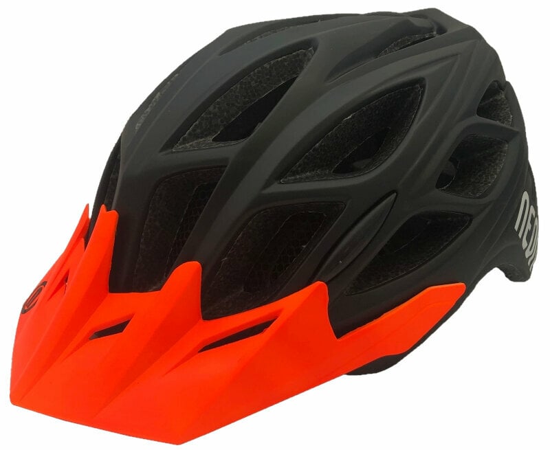 Kask rowerowy Neon HID Black/Orange Fluo S/M Kask rowerowy
