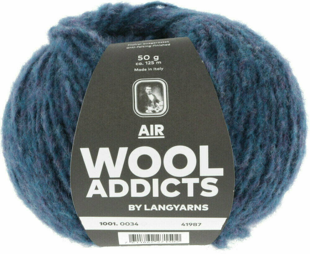 Knitting Yarn Lang Yarns Air 0034 Denim