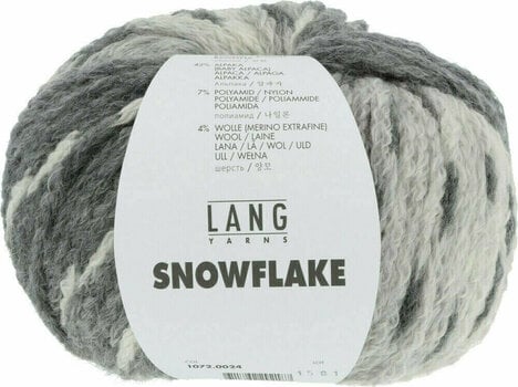 Pletacia priadza Lang Yarns Snowflake 0024 Grey Pletacia priadza - 1