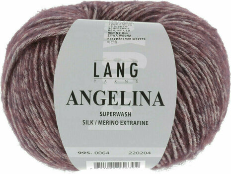 Knitting Yarn Lang Yarns Angelina 0064 Burgundy Knitting Yarn - 1