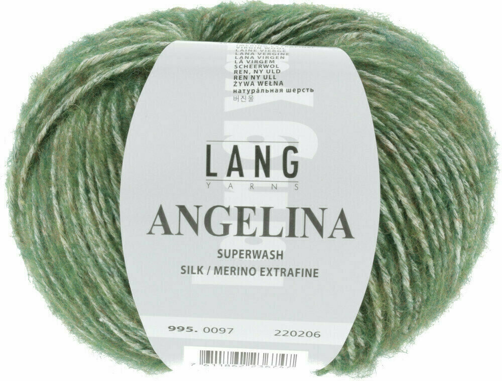 Strickgarn Lang Yarns Angelina 0097 Olive Strickgarn