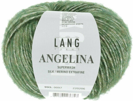 Strickgarn Lang Yarns Angelina 0097 Olive Strickgarn - 1