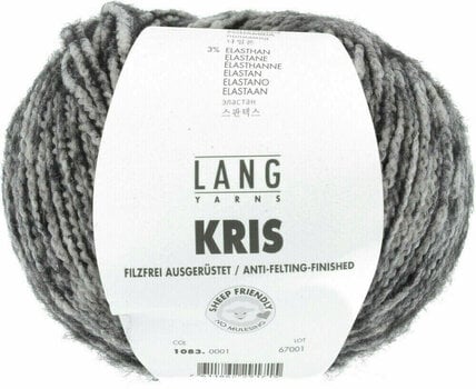 Fire de tricotat Lang Yarns Kris 0001 Black/White Fire de tricotat - 1