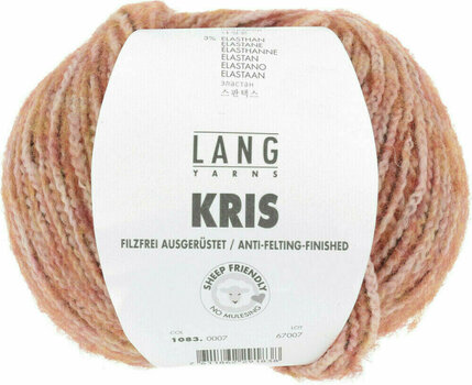 Fil à tricoter Lang Yarns Kris 0007 Coral/Orange Fil à tricoter - 1