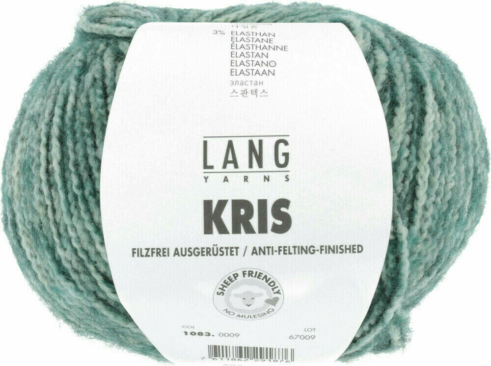 Fil à tricoter Lang Yarns Kris 0009 Mint/Tanne Fil à tricoter