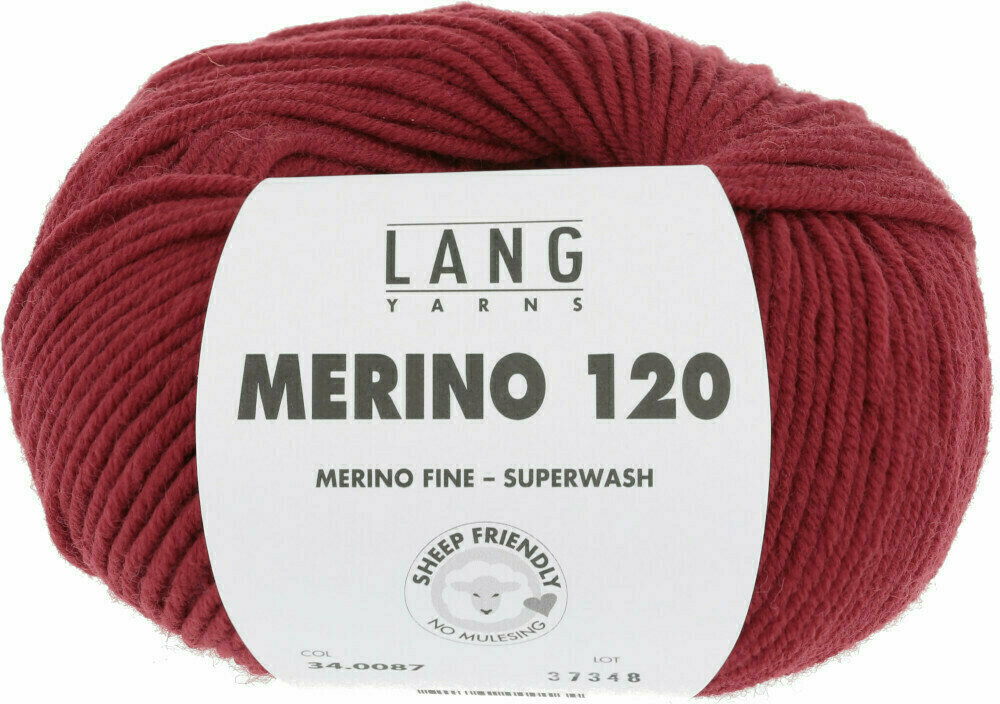 Νήμα Πλεξίματος Lang Yarns Merino 120 0087 Chianti Νήμα Πλεξίματος