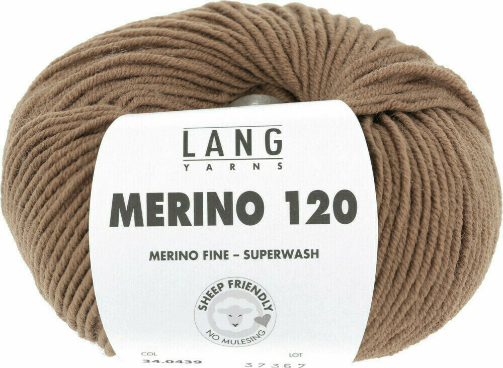 Pletací příze Lang Yarns Merino 120 0439 Camel Pletací příze