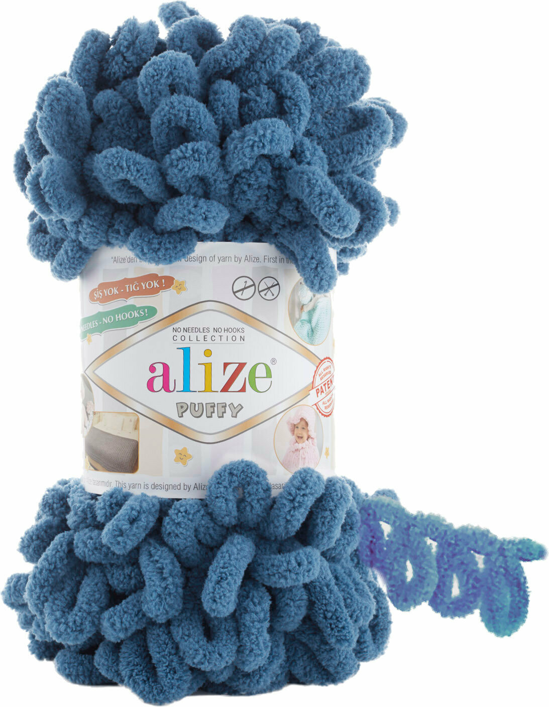 Fil à tricoter Alize Puffy 0637 Fil à tricoter