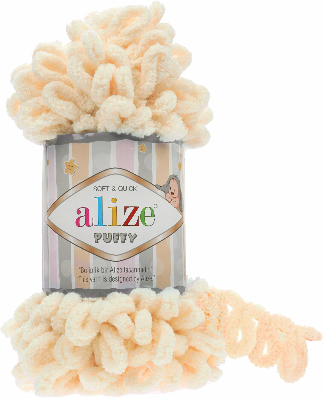 Fil à tricoter Alize Puffy 0742