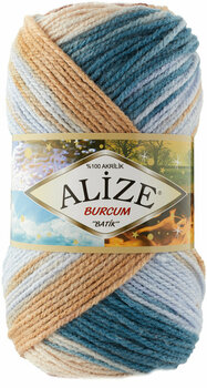 Fios para tricotar Alize Burcum Batik 7648 - 1
