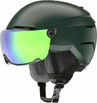 Ski Helmet Atomic Savor Visor Stereo Dark Green S (51-55 cm) Ski Helmet - 1