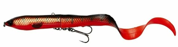Isca de borracha Savage Gear 3D Hard Eel Red N Black 17 cm 50 g - 1