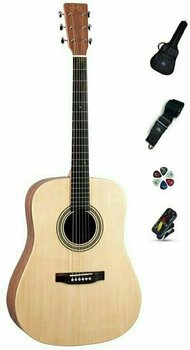 Acoustic Guitar SET SX MG1K Natural - 1