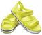 Obuv na loď Crocs Preschool Crocband II Sandal Tennis Ball Green/White 22-23