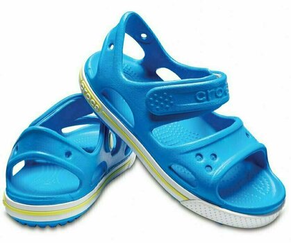 Kids Sailing Shoes Crocs Preschool Crocband II Sandal Ocean/Tennis Ball Green 33-34 - 1