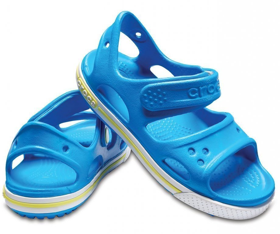 Jachtařská obuv Crocs Preschool Crocband II Sandal Sandály Ocean/Tennis Ball Green
