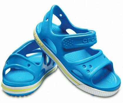 Jachtařská obuv Crocs Preschool Crocband II Sandal Sandály Ocean/Tennis Ball Green - 1