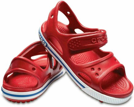 Buty żeglarskie dla dzieci Crocs Preschool Crocband II Sandal Pepper/Blue Jean 20-21 - 1