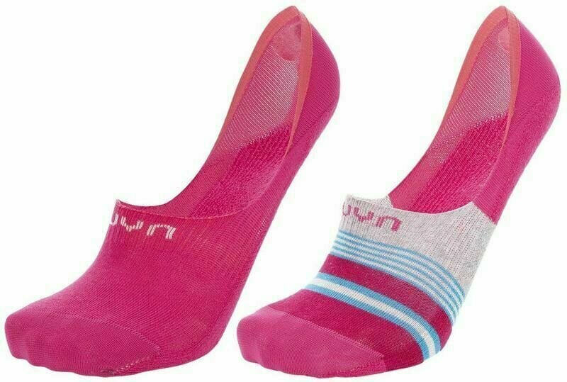 Chaussettes de fitness UYN Ghost 4.0 Pink/Pink Multicolor 41-42 Chaussettes de fitness