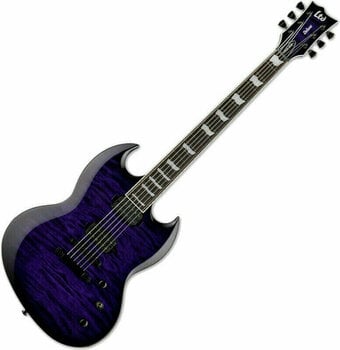 Electric guitar ESP LTD VIPER-1000 See Thru Purple Sunburst - 1