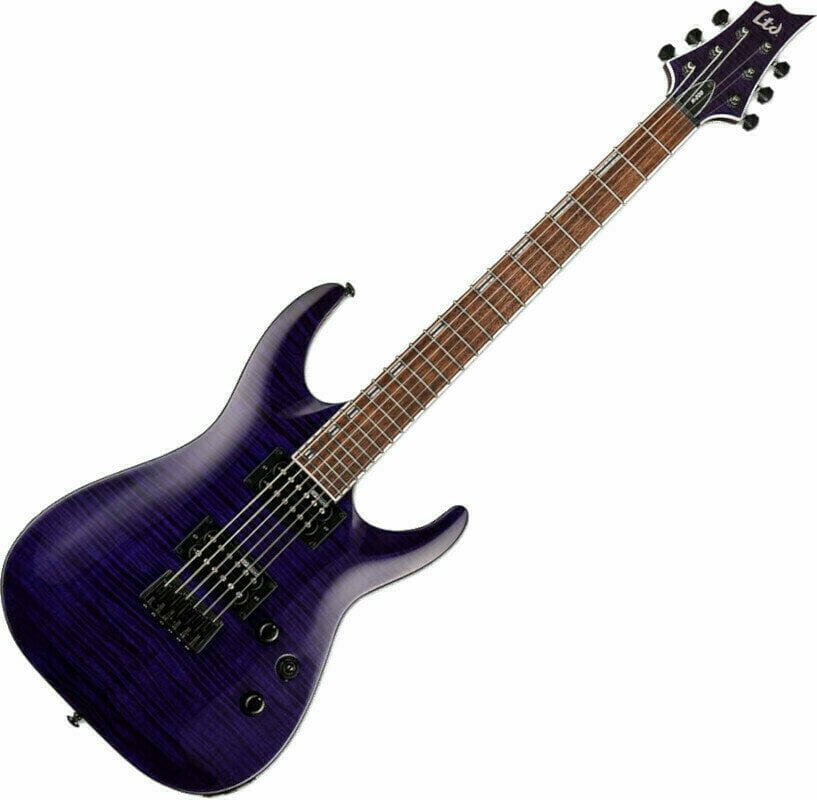 Electric guitar ESP LTD H-200FM See Thru Purple