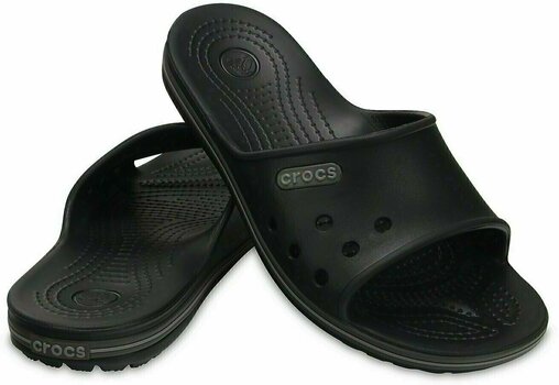 Unisex Schuhe Crocs Crocband II Slide Black/Graphite 37-38 - 1