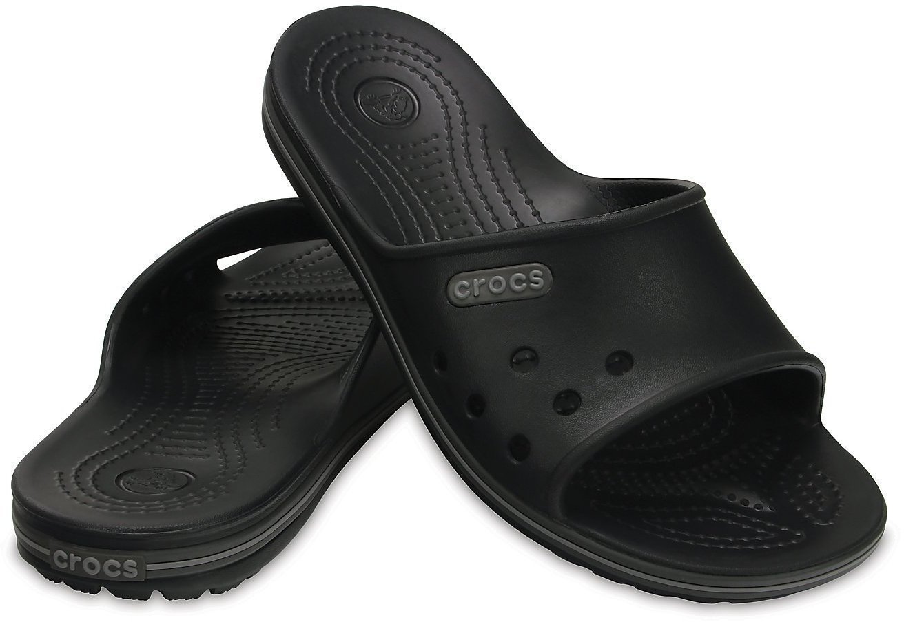 Unisex Schuhe Crocs Crocband II Slide Black/Graphite 46-47