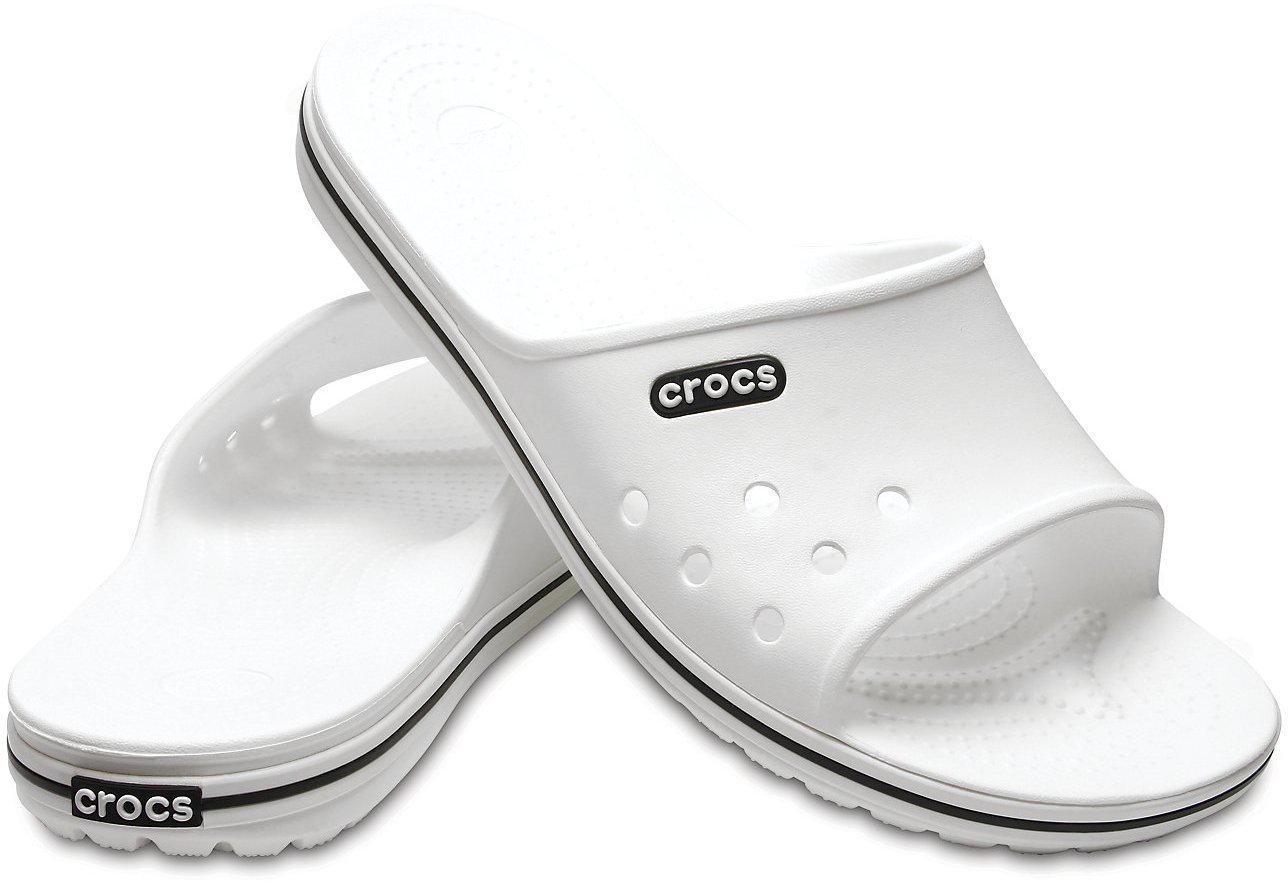 Unisex Schuhe Crocs Crocband II Slide White/Black 36-37
