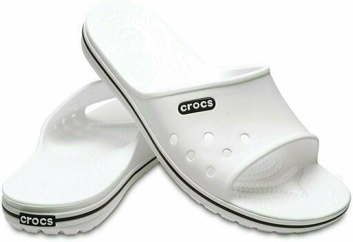 Unisex Schuhe Crocs Crocband II Slide White/Black 36-37 - 1
