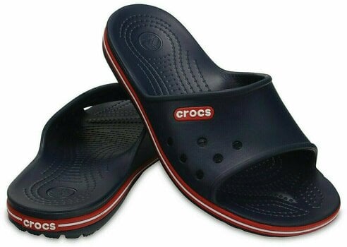 Unisex Schuhe Crocs Crocband II Slide Navy/Pepper 36-37 - 1