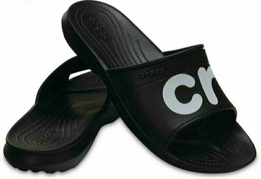 Jachtařská obuv Crocs Classic Graphic Slide Unisex Adult Black/White 43-44 - 1