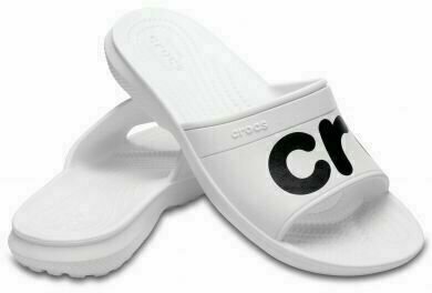 Chaussures de navigation Crocs Classic Graphic Slide Unisex Adult White/Black 36-37 - 1