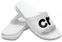 Unisex Schuhe Crocs Classic Graphic Slide Unisex Adult White/Black 36-37